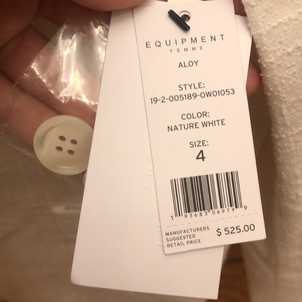 Equipment White button blazer - Picture 3 of 6